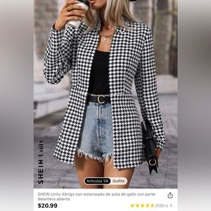 Blazer strech black and white I’m selling cause I don’t gonna used